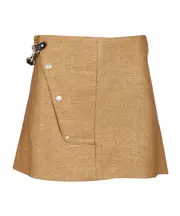 Durazzi Milano Rafia Belted Mini Skirt 38,42 light brown