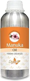 Crysalis Manuka (Leptospermum Scoparium) |100% Pure & Natural Undiluted Oil Organic Standard/Steam Distilled Oil,Clean Flaky Scalp, Wound Care, Skin Care, Hair Care, Moisturizer 1000ml/33.8fl oz