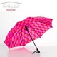 德國[EuroSCHIRM] 全世界最強雨傘 BIRDIEPAL OUTDOOR / 戶外專用風暴傘 方格粉紅色