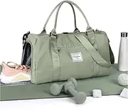 Pakembl Gym Bag Womens Mens with Shoes Compartment and Wet Pocket,Travel Duffel Bag for Women for Plane,Sport Gym Tote Bags Swimming Yoga,Waterproof Weekend Overnight Bag Carry on Bag Holdalls B9