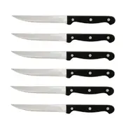 Trenton Pointed Tip Wood Handle Steak Knife Set Of 12