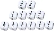 BCOATH 12pcs Educational Math Learning Dices Fun Fractional Dice for Interactive Arithmetic Game Props for Parent Interaction and Parties