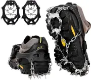 Crampons Ice Cleats Traction Snow Grips for Boots Shoes Women Men Kids anti S...