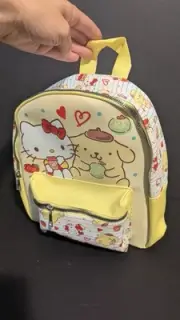 Yellow Hello Kitty / Pompompurin Mini 10" Backpack