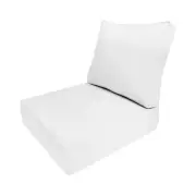 |SLIPCOVER ONLY| Outdoor Same Piped Deep Seat Backrest Pillow Cover Large AD106