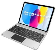 iPad 11th 10th Generation Keyboard Case, Folio Cover, Multi-Touch Trackpad,