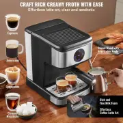 Espresso Machine Coffee Maker Milk Frother Steam Wand Cappuccino Latte Machine