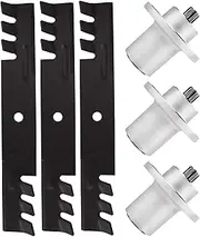 601804 Spindle Toothed Blade Kit for 795757 Hustler 48 inch Deck Raptor SD Raptor Flip Up Zero Turn Mower