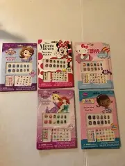11 DISNEY DECORATIVE NAIL ART DOC MCSTUFFIN, PRINCESS, HELLO KITTY, MINNIE,SOFIA