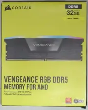 CORSAIR VENGEANCE RGB 32GB (2PK 16GB) 5600MHz DDR5 Desktop Memory Kit for AMD
