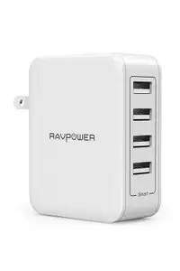 在飛比找樂天市場購物網優惠-RAVPower【日本代購】USB充電器 40W 4端口充電