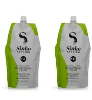 SINKO STYLING combo of S1 and S2 Crystallising Hair Straightening cream