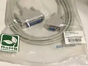 10 ft RS232 DB9 Female to DB25 Male Serial Data Modem Cable Straight Molded NIP