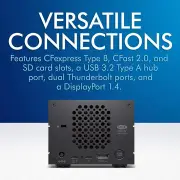 LaCie 40TB 2big Dock v2 Thunderbolt 4 USB-C External Desktop Hard Drive
