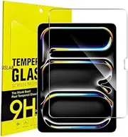 ZUSLAB Screen Protector for Apple iPad Pro-13 Inch (M4) 2024 (7th Gen) / iPad Air 13-Inch M3/M2 (2025/2024), Tempered Glass Case Friendly 9H Hardness - Clear