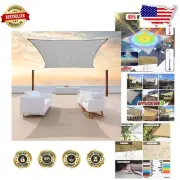 190 GSM UV Resistant Sun Shade Sail - 6'X10' Waterproof Rectangle