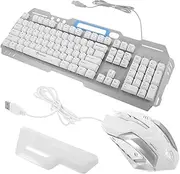 Angoily Wireless Keyboard Mouse Set Ergonomic Mini Keyboard 2.4g Wireless Technology Portable Computer Accessories Long-Lasting Use