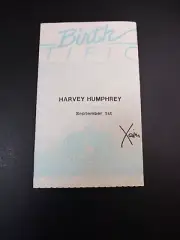 Vintage Cabbage Patch Kids 1987 Harvey Humphrey Birth Certificate