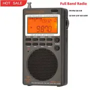 HRD-747 Portable Radio Full Band Radio Supports FM MW SW AIR CB VHF UHF WX HAM