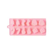 3Pcs Silicone Cake Mold Christmas Socks Snowman Crutch Decoration Tool Chocolate Candy Molds