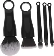 Vaguelly 5Pcs Professional Makeup Brush Portable Foundation and Powder Brushes for Seamless Blending for Travel and Everyday Use Soft Faux Bristles