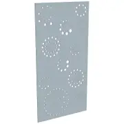 ProtectorAl 300-1200w x 1201-2400h Silver Matt/Gloss White Fireworks Unframed Composite Deco Panel