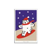 在飛比找誠品線上優惠-韓國 MUZIK TIGER 耶誕名信片/ Snowboar