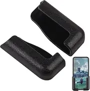 Mobile Phone Bracket - Wall-Mounted Phone Holder | Black Self-Adhesive Dashboard Mount, Sticky Phone Stand for Wall Width Adjustable for All Mobile Phones Bedroom Living Room and Car