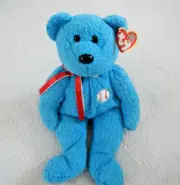 VINTAGE - TY BEANIE BUDDY - 13.5 INCHES - ADDISON - GORGEOUS BASEBALL BEAR