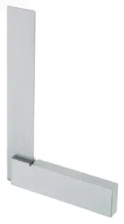 4-Inch Precision Square, Silver, Hardened and Tempered Steel Construction