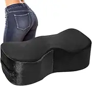 TOMVAES Office Chair Cushion - Tailbone Decompression Pad, Lower Back Hip Nerve Pain Relief Pillow Office Chair Car Chair Wheelchair Flight Chair Cushion (Black)