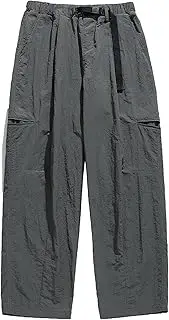 [Generic] Men's Casual Workout Breathable Cargo Pant Lightweight Hiking Pants Outdoor Quick Fishing Zip Off Safari Trousers