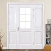 MIULEE Sidelight Sheer French Door Curtains 25 x 40 Inches Light Filtering