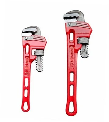 Pipe Wrench Set 8" 10", Chrome Vanadium Plumber Wrench, Heavy-Duty Adjustable