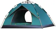 Blelsa Pop Up Tent Water- Portable Instant Camping Tent for 1-2/3-4 People Family Tent Dark Green for 3-4 People