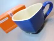 Le Creuset Heart mug Navy Dark blue gradation Department store item Mug
