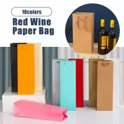 10 x Red Wine Paper Bag Single and Double Red Wine Handbag Wine Packaging Bag