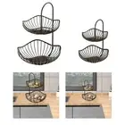 Double Layer Fruit Basket Fruit Bowl Modern Onion Garlic Storage Tray Countertop