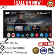 EKO 32” Inch Google HD Smart TV 240 / 240V Chromecast for Caravan Car Camper RV