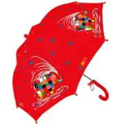 NEW Childrens Child Kids Pop-Up Elmer Elephant Theme Umbrella Rain 80cm diameter