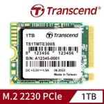 【TRANSCEND 創見】MTE300S 1TB M.2 2230 PCIE GEN3X4 SSD固態硬碟(TS1TMTE300S 新舊包裝隨機出貨)