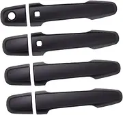 MAX COOL 4PCS Matt Black Car Outer Door Handle Covers Suitable for Mitsubishi Triton MQ MR 2015-2021