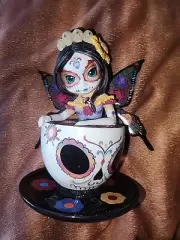 Jasmine Becket-Griffith Sugar Skull-Inspired Teacup Fairies
