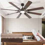 Ceiling Fans with Lights and Remote, 72 Inch Indoor/Outdoor Large 8 Blades Mo...