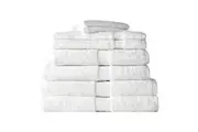 8pc Canningvale Royal Splendour Home Decor Bathroom Bath Towel Set White