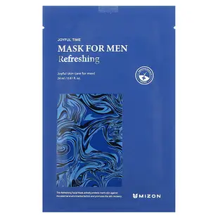 [iHerb] Mizon Men, Refreshing Beauty Mask, 1 Sheet Mask, 0.81 fl oz (24 ml)