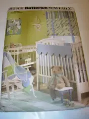 BABY UNCUT BUTTERICK B0500 SEWING PATTERN NURSERY DECOR CRIB QUILT WINDOW SHADE