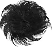 BESTYASH Short Hair Wig for Men Lightweight Toupee for Natural Look Comfortable Hairpiece for Daily Wear Realistic Bald Replacement Hair Extension