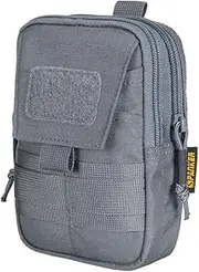 EXCELLENT ELITE SPANKER Tactical Molle EDC Pouch Nylon Belt Waist Bag Camping Hiking Organizer with Cellphone Holster for iPhone 12Pro 12 11ProMax XsMax XR XS X 8Plus 8 7 6 Samsung Galaxy Note 9 S9 (Grey)
