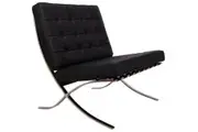 Black Barcelona Chair - Classic Version - Replica